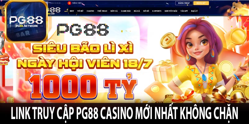 Link truy cập pg88 casino mới nhất không chặn