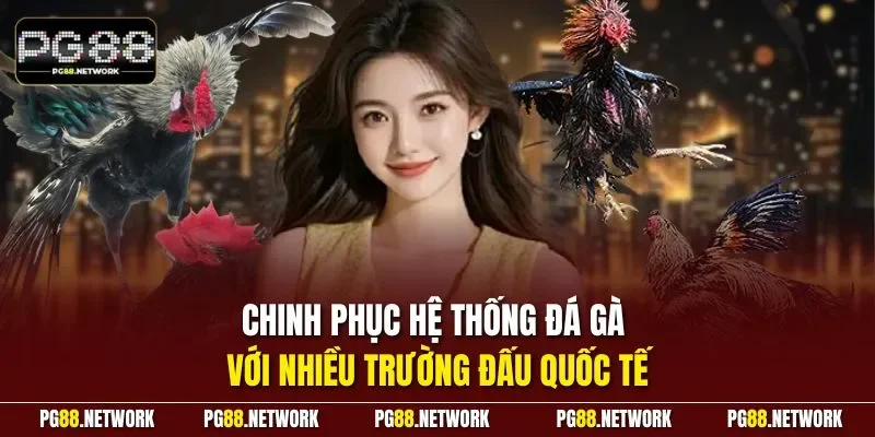 Chinh phục hệ thống đá gà với nhiều trường đấu quốc tế